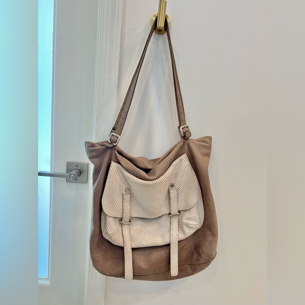 Tylie Malibu Python Large Leather Bag - image 1